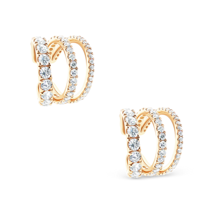1.23ct 14k Yellow Gold Diamond Ear Cuff — photo 1 of 1