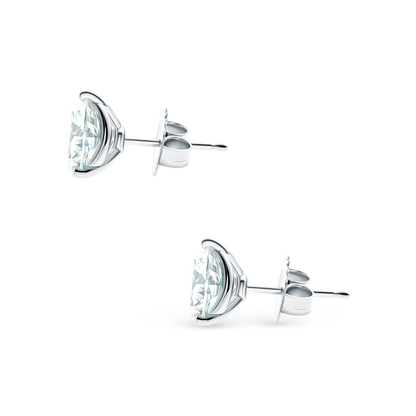 Round Brilliant Cut Diamond Stud Earrings — photo 3 of 3