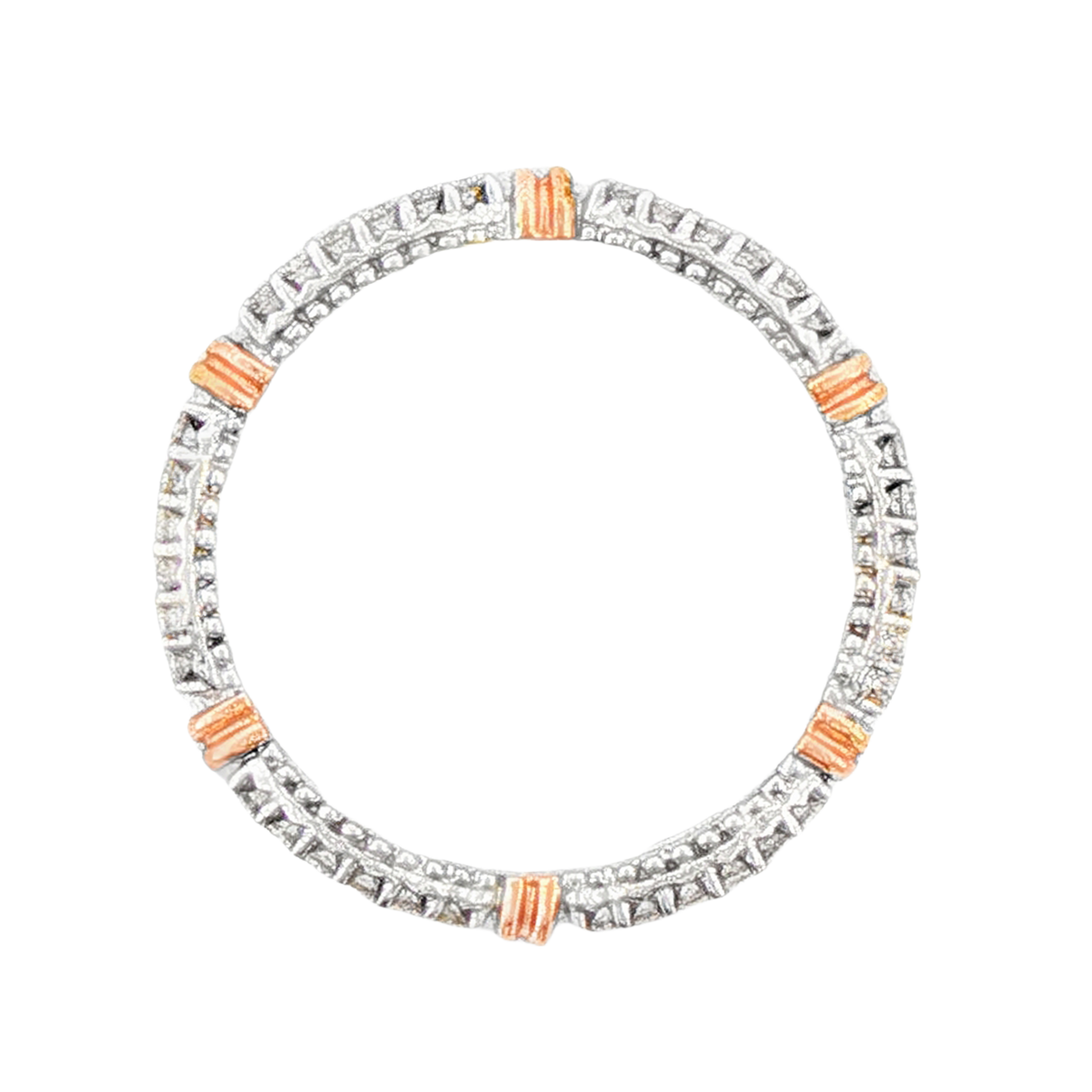 Verragio Two-Tone Diamond Cluster Eternity Ring — photo 3 of 3