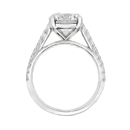 Martin Flyer Round Diamond Pave Engagement Ring — photo 3 of 3
