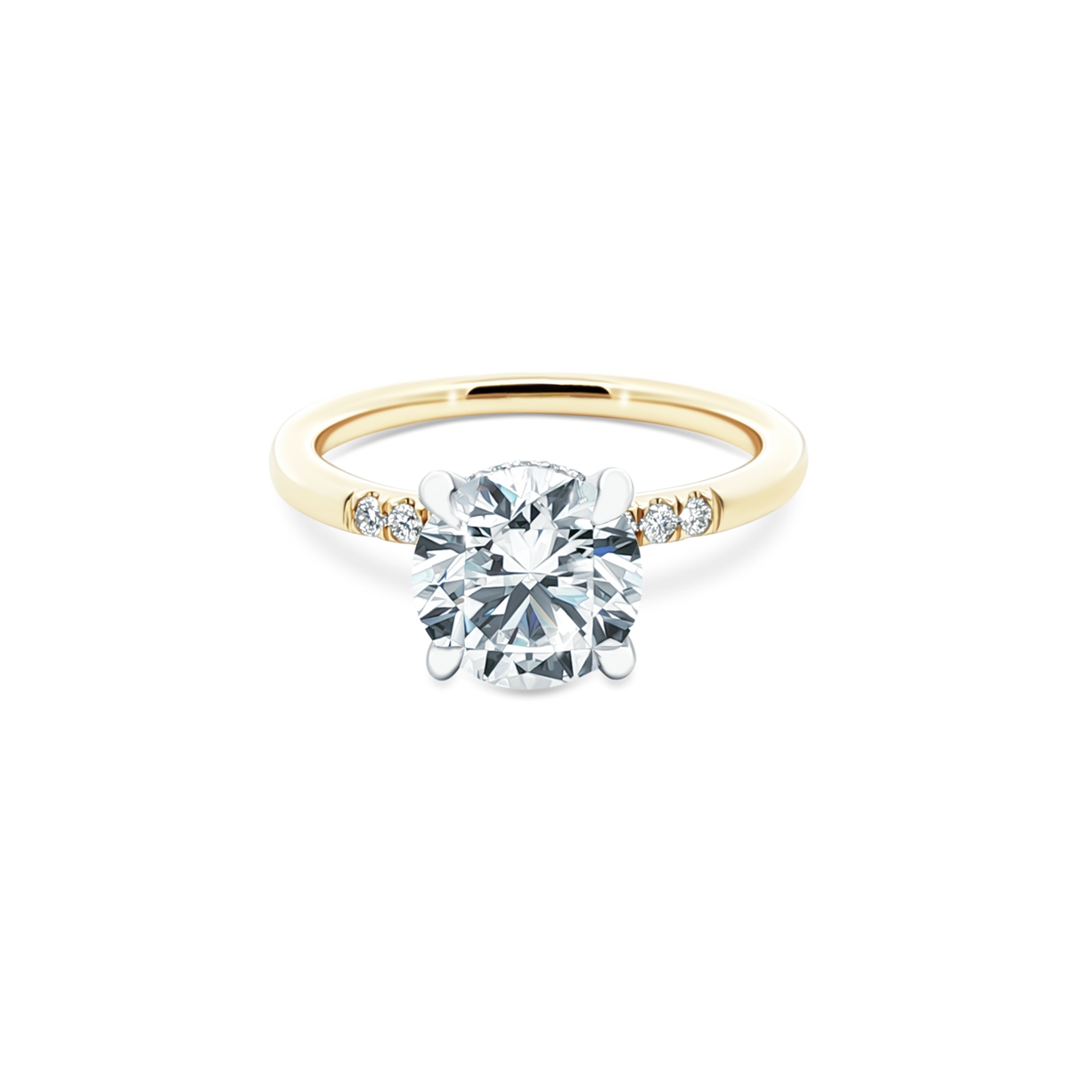 Martin Flyer Round Solitaire Diamond Engagement Ring — photo 1 of 3