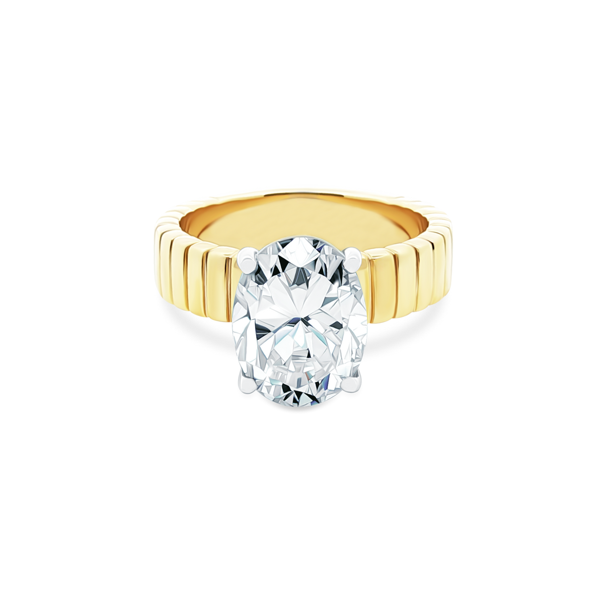 Martin Flyer Oval Solitaire Diamond Engagement Ring — photo 1 of 3