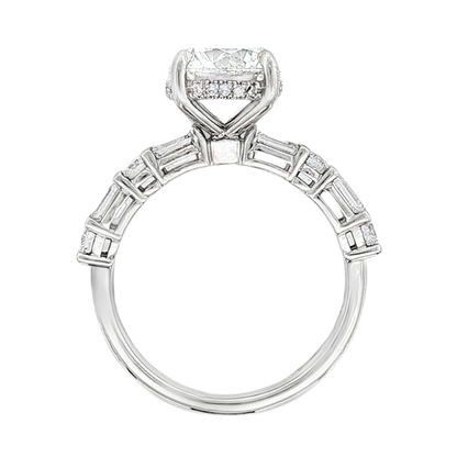 Martin Flyer Round Diamond Shared Prong Engagement Ring — photo 3 of 3
