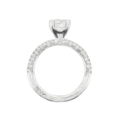Tacori Round Solitaire Diamond Pave Engagement Ring — photo 3 of 3