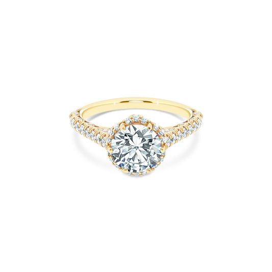 Tacori Round Diamond Halo Engagement Ring — photo 1 of 3