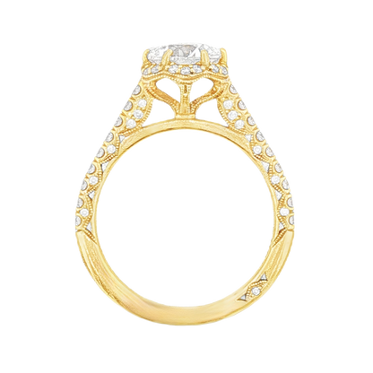 Tacori Round Diamond Halo Engagement Ring — photo 3 of 3