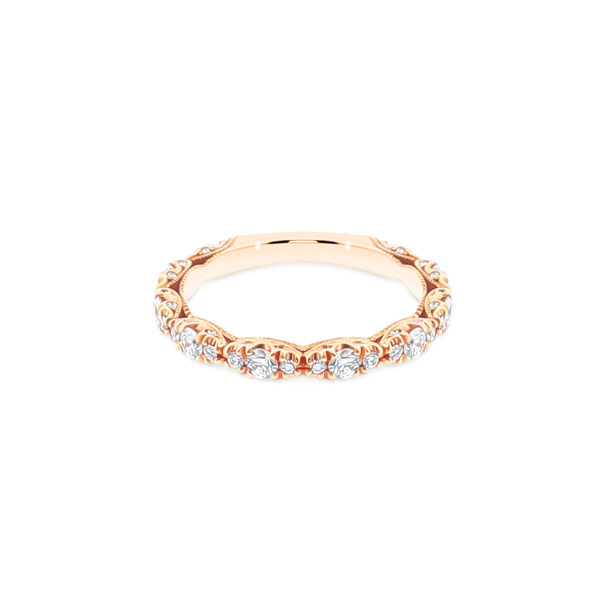 Tacori Round Brilliant Cut Diamond Wedding Ring — photo 1 of 3