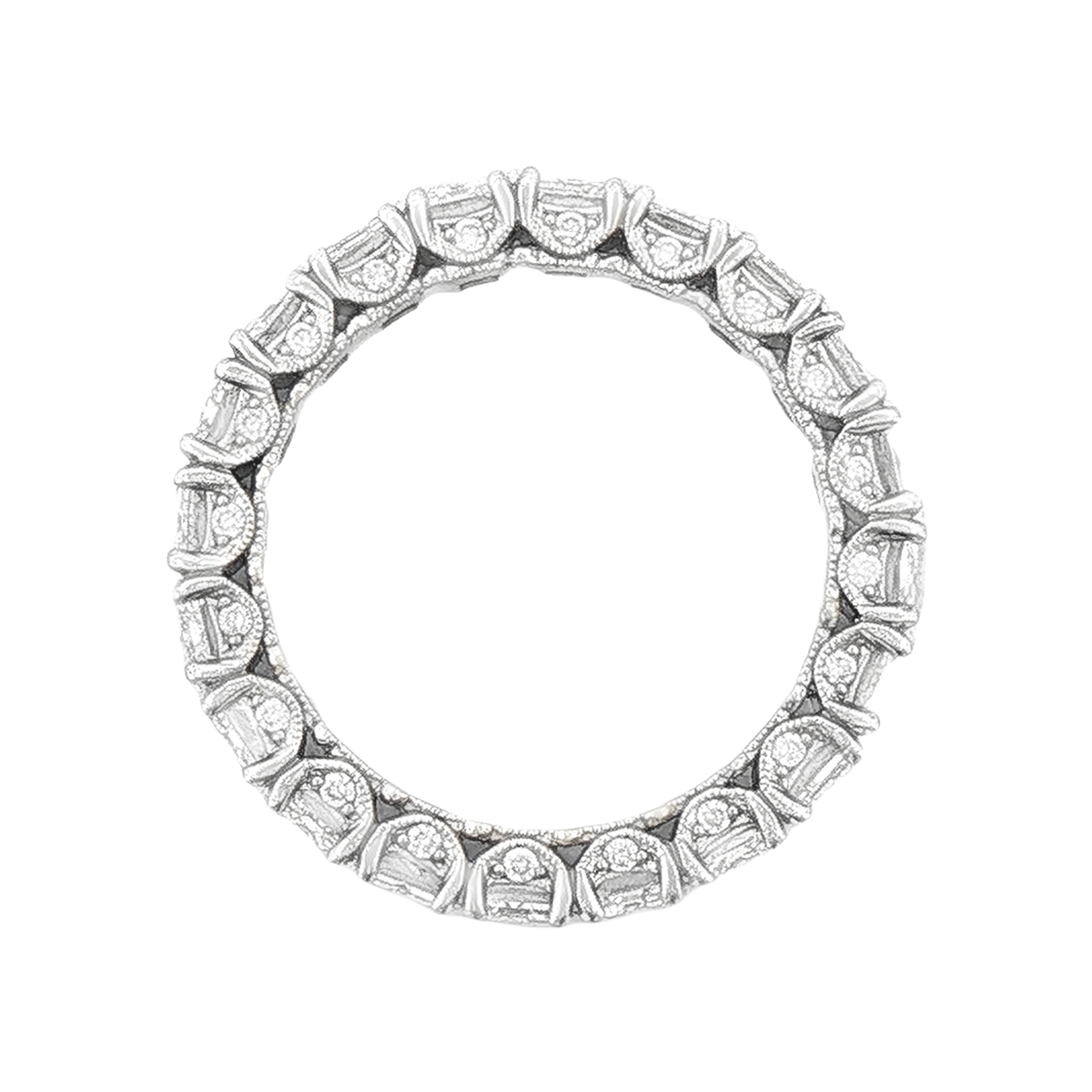 Tacori Emerald Cut Diamond Eternity Ring — photo 3 of 3