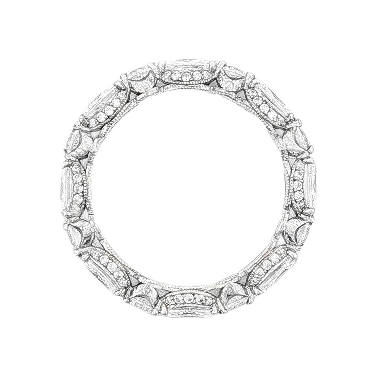 Tacori Marquise & Round Brilliant Cut Diamond Eternity Ring — photo 3 of 3
