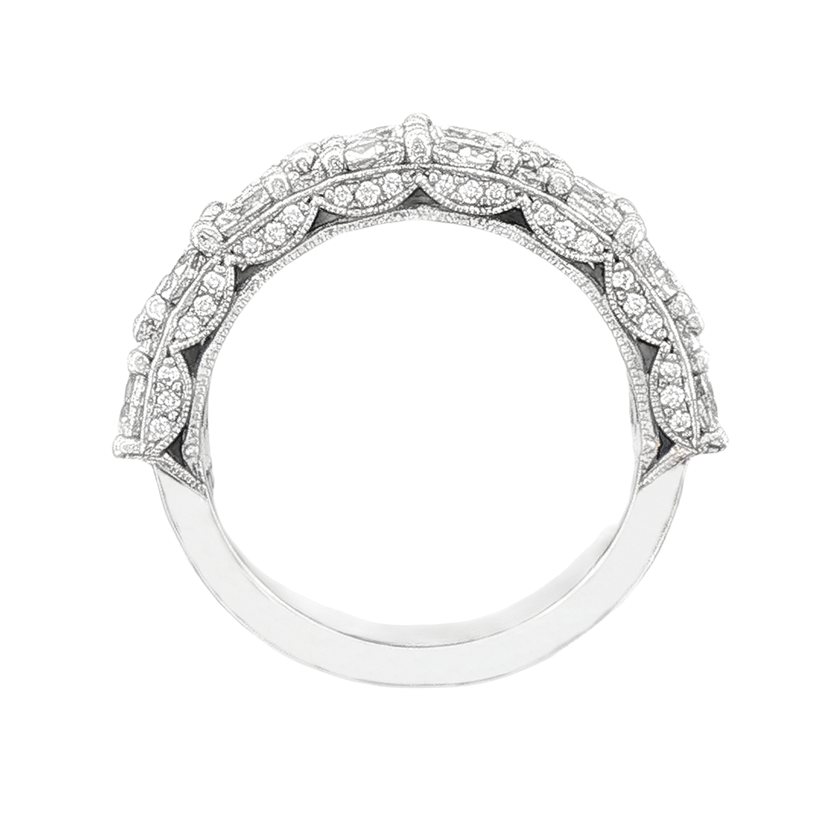 Tacori Marquise & Pear Shape Diamond Floral Wedding Ring — photo 3 of 3