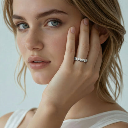 Christopher Designs Pear Diamond Wedding Ring — photo 2 of 3