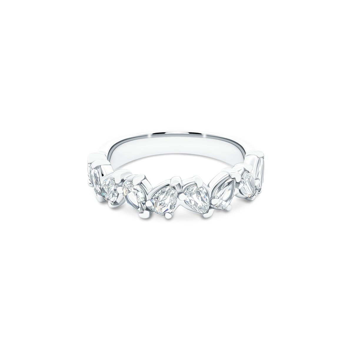 Christopher Designs Pear Diamond Wedding Ring — photo 1 of 3