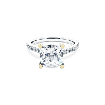 Signature Cushion Diamond Pave Engagement Ring — photo 1 of 3