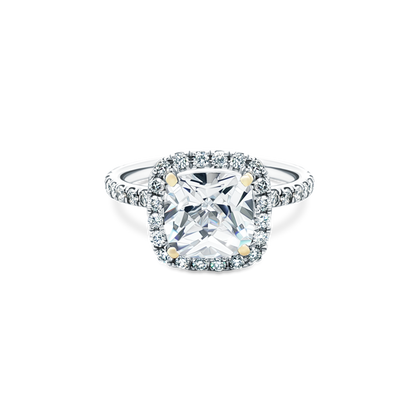 Signature Cushion Halo Diamond Engagement Ring — photo 1 of 3