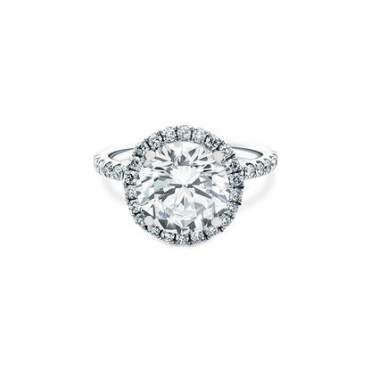 Signature Round Halo Diamond Engagement Ring — photo 1 of 3