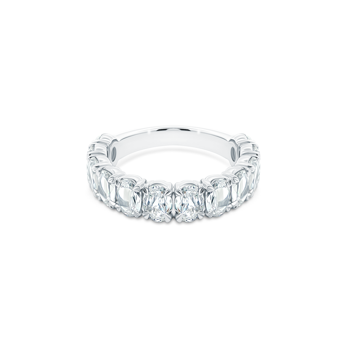 Christopher Designs Oval Diamond Wedding Ring — photo 1 of 3