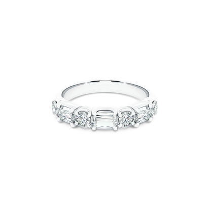 Christopher Designs Mixed Shape Diamond Wedding Ring — photo 1 of 6