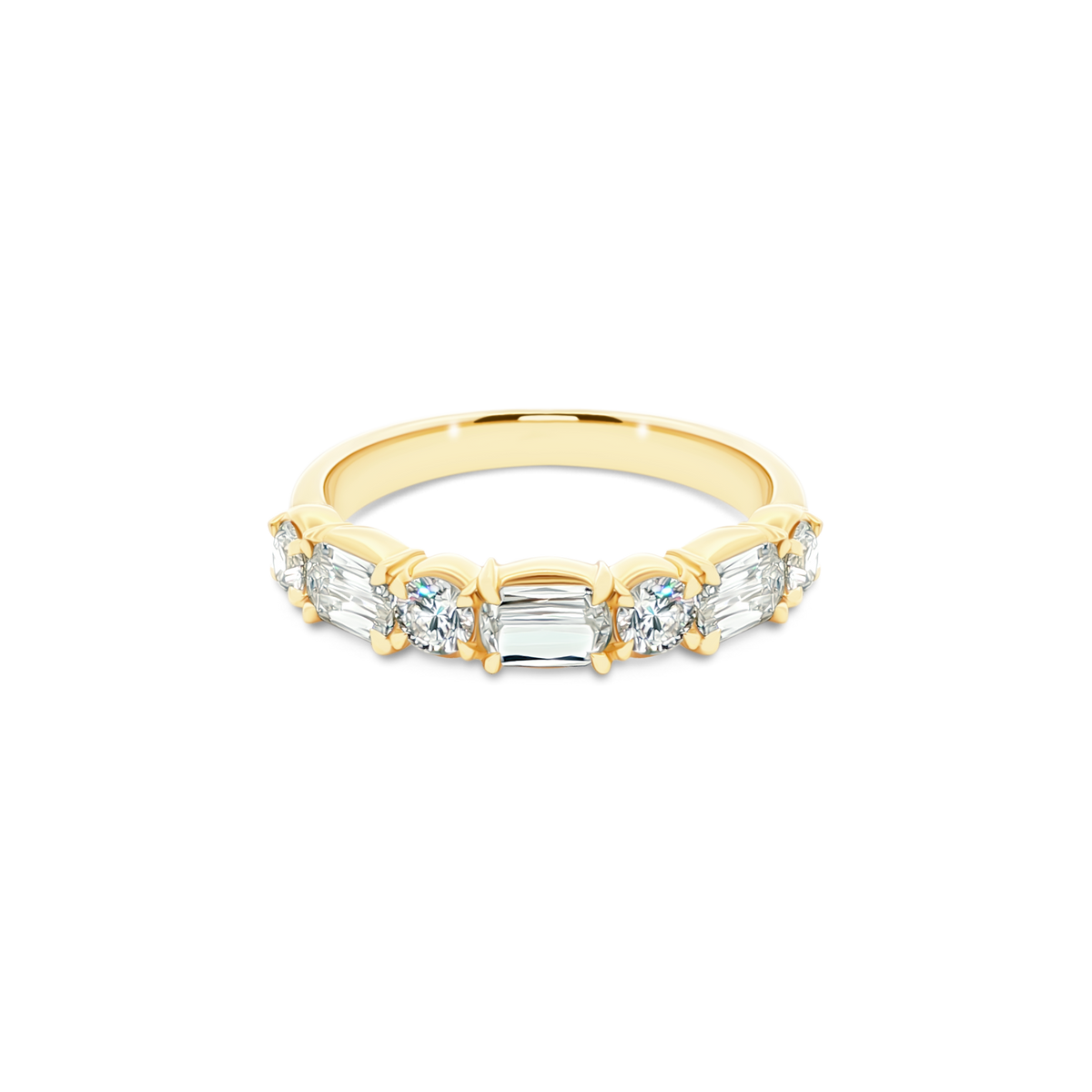 Christopher Designs Mixed Shape Diamond Wedding Ring — photo 4 of 6