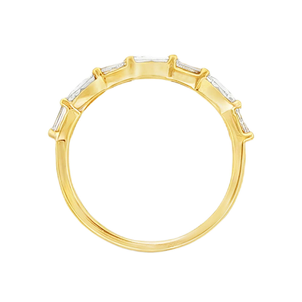 Christopher Designs Mixed Shape Diamond Wedding Ring — photo 3 of 6