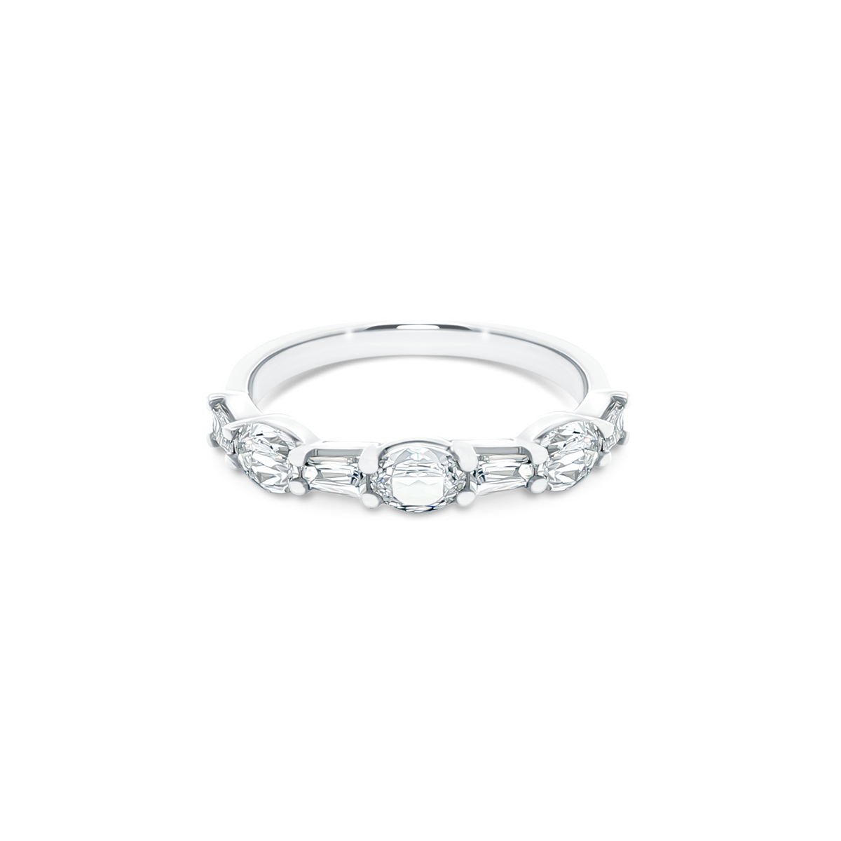 Christopher Designs Mixed Shape Diamond Wedding Ring — photo 4 of 6