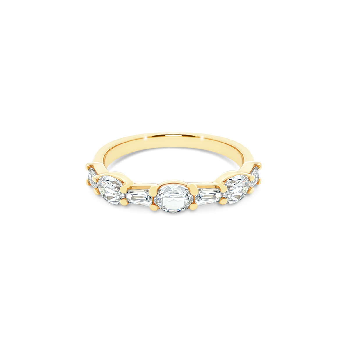 Christopher Designs Mixed Shape Diamond Wedding Ring — photo 1 of 6