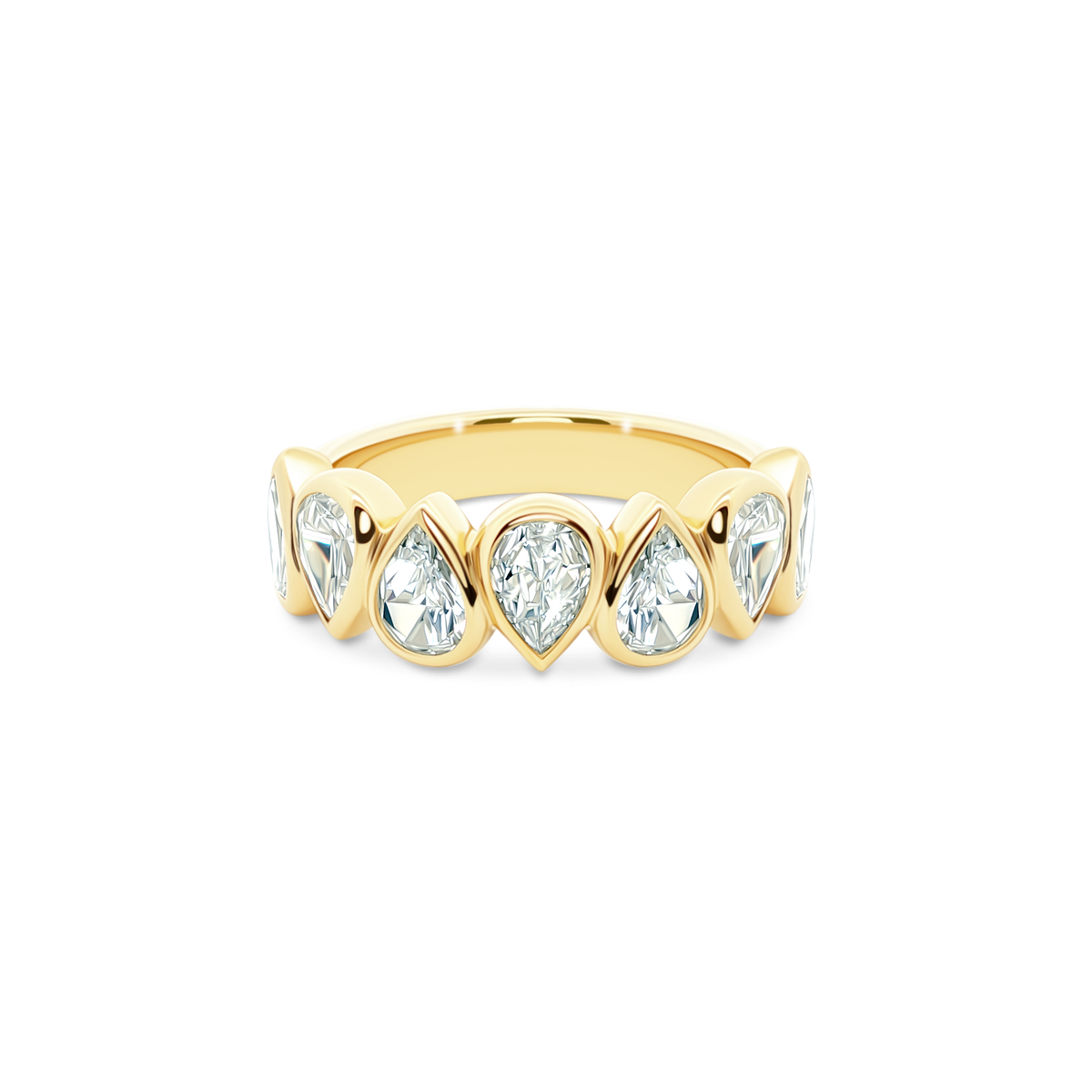Christopher Designs Bezel Set Diamond Wedding Ring — photo 1 of 3