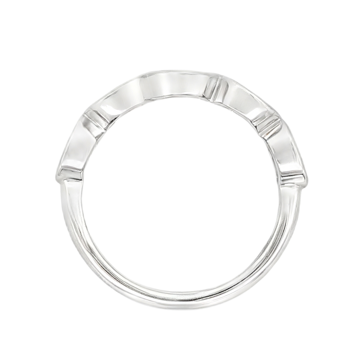 Christopher Designs Bezel Set Diamond Wedding Ring — photo 2 of 3