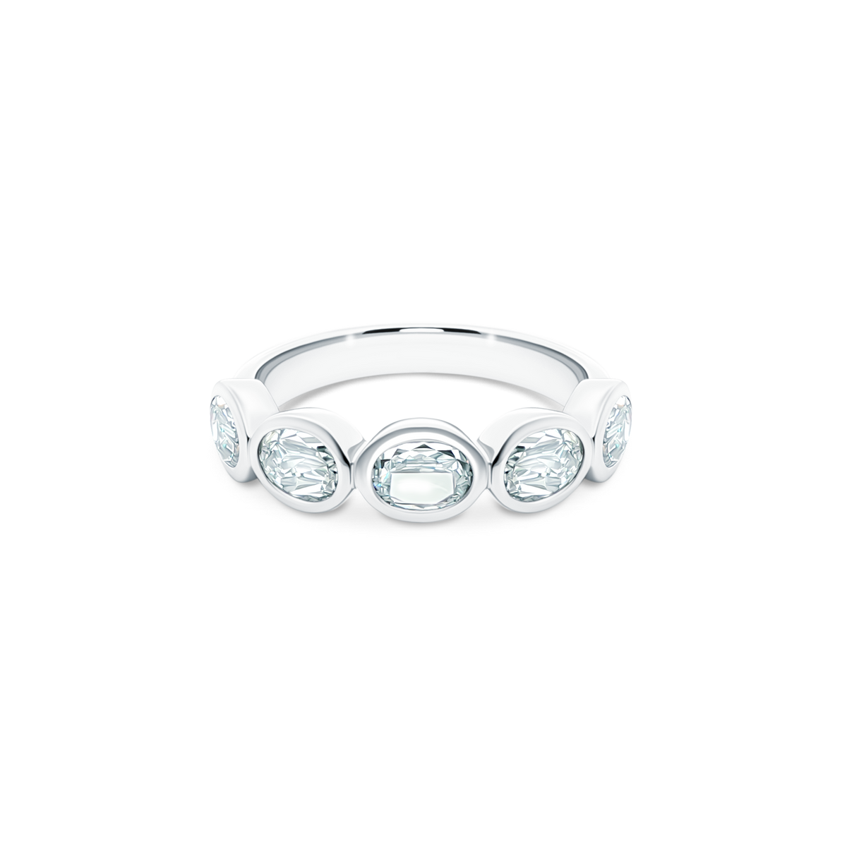 Christopher Designs Bezel Set Diamond Wedding Ring — photo 1 of 3
