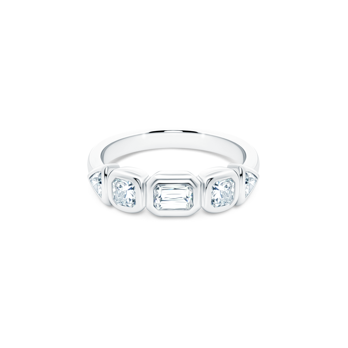 Christopher Designs Mixed Shape Diamond Wedding Ring — photo 1 of 3