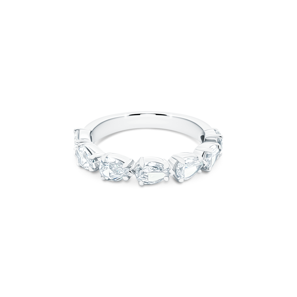 Christopher Designs Pear Diamond Wedding Ring — photo 1 of 3