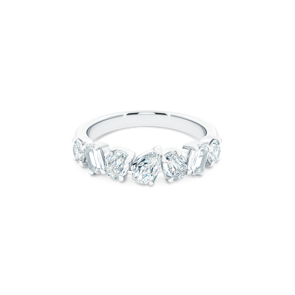 Christopher Designs Mixed Shape Diamond Wedding Ring — photo 1 of 3