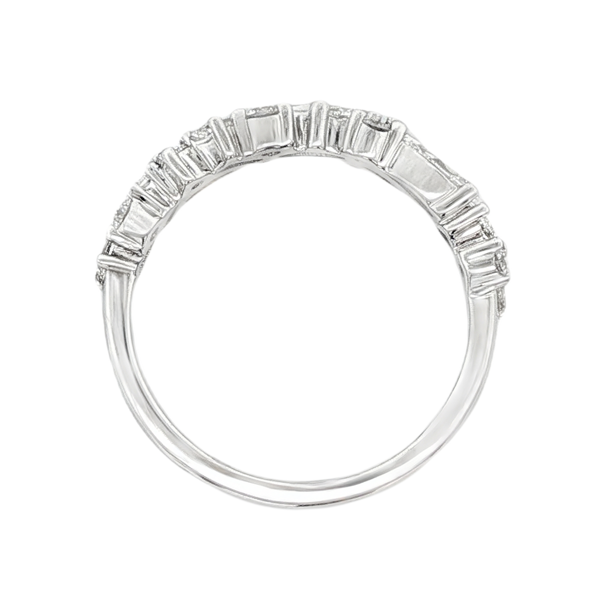 Christopher Designs Mixed Shape Diamond Wedding Ring — photo 3 of 3