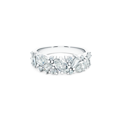Christopher Designs Mixed Shape Diamond Wedding Ring — photo 1 of 3