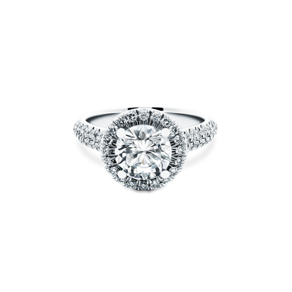 Signature Round Halo Diamond Engagement Ring — photo 1 of 3