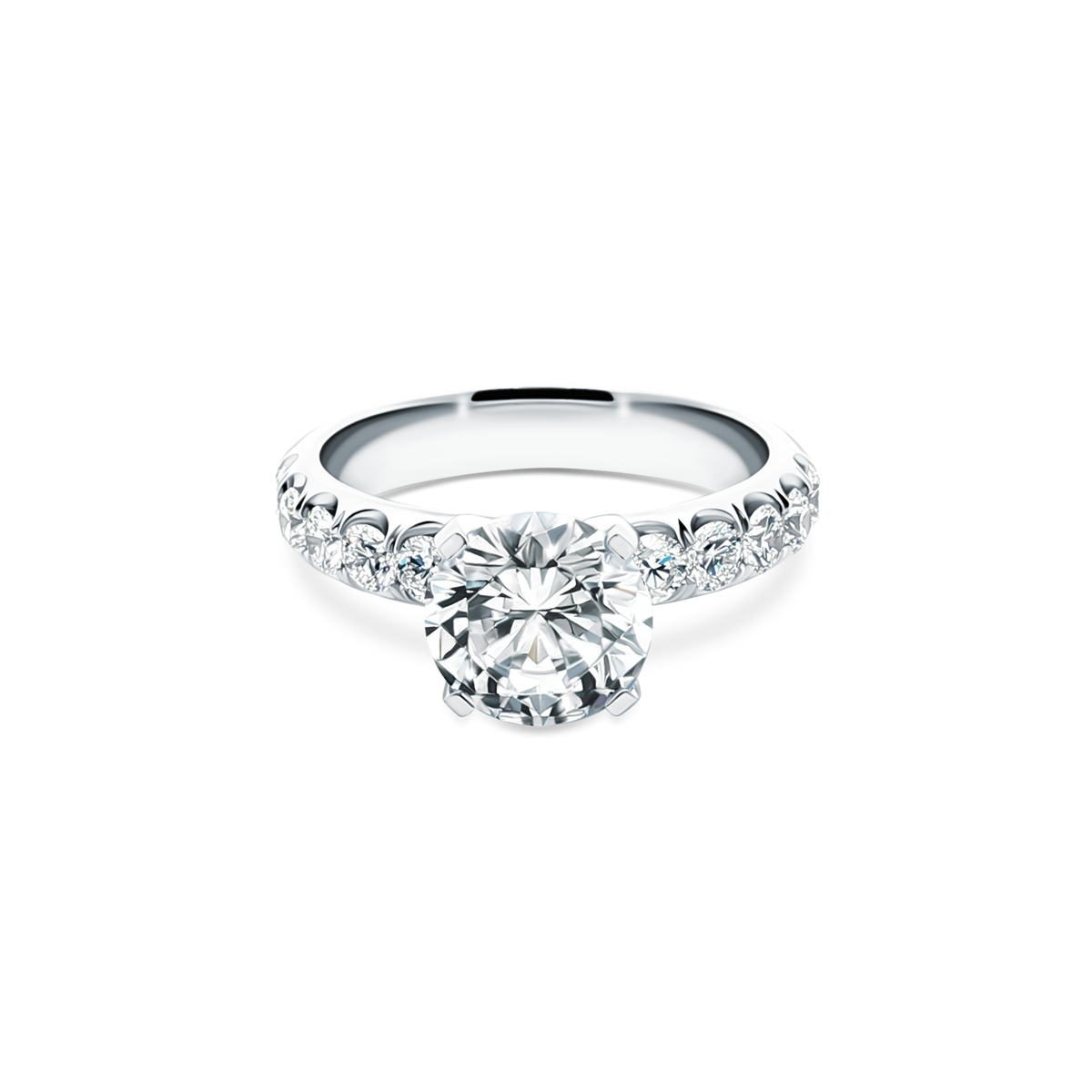Signature Round Diamond Engagement Ring — photo 1 of 3
