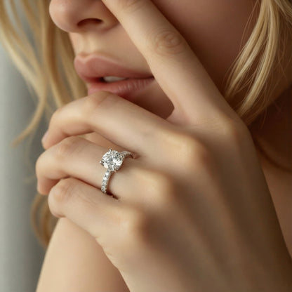 A. Jaffe Round Diamond Engagement Ring — photo 2 of 3