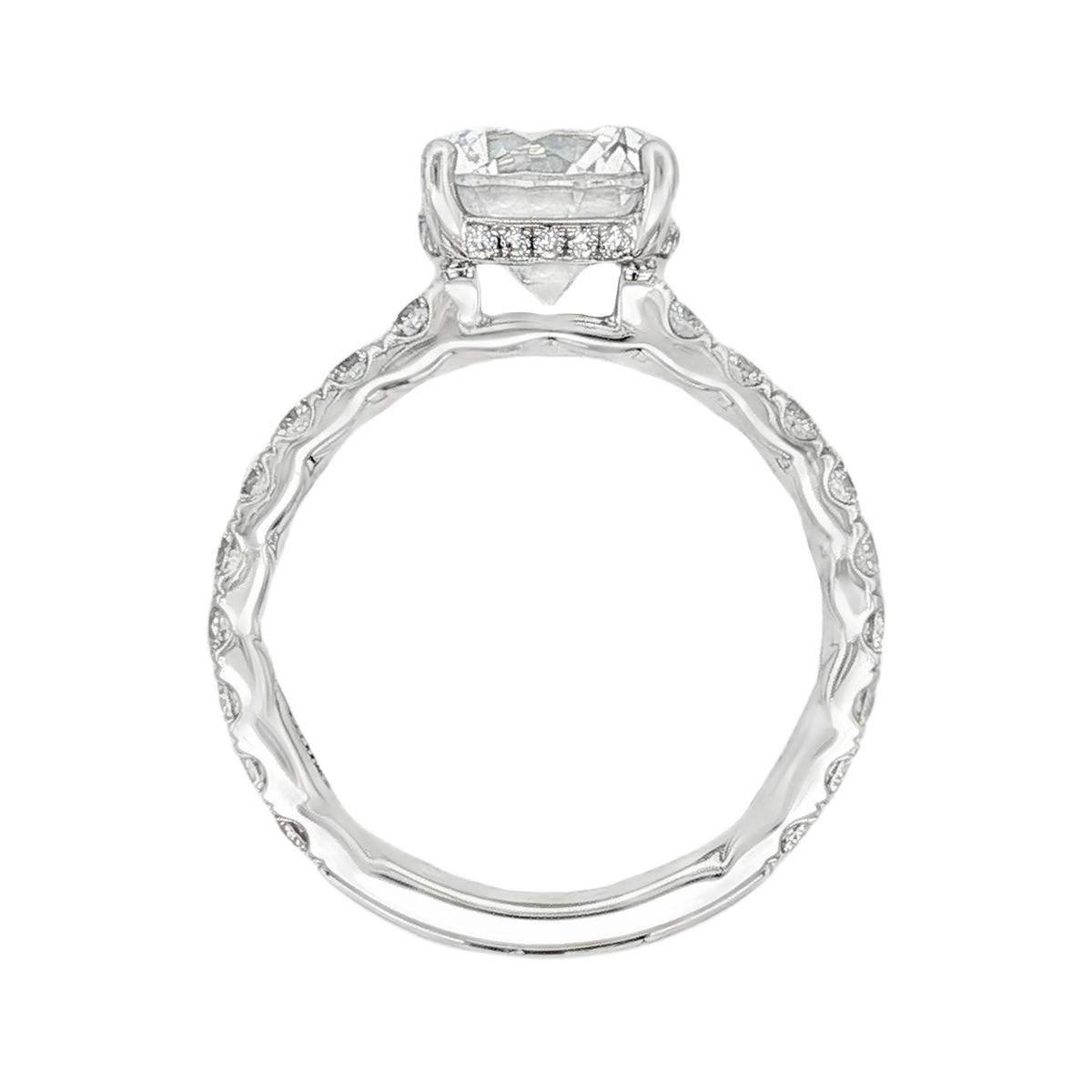 A. Jaffe Round Diamond Engagement Ring — photo 3 of 3