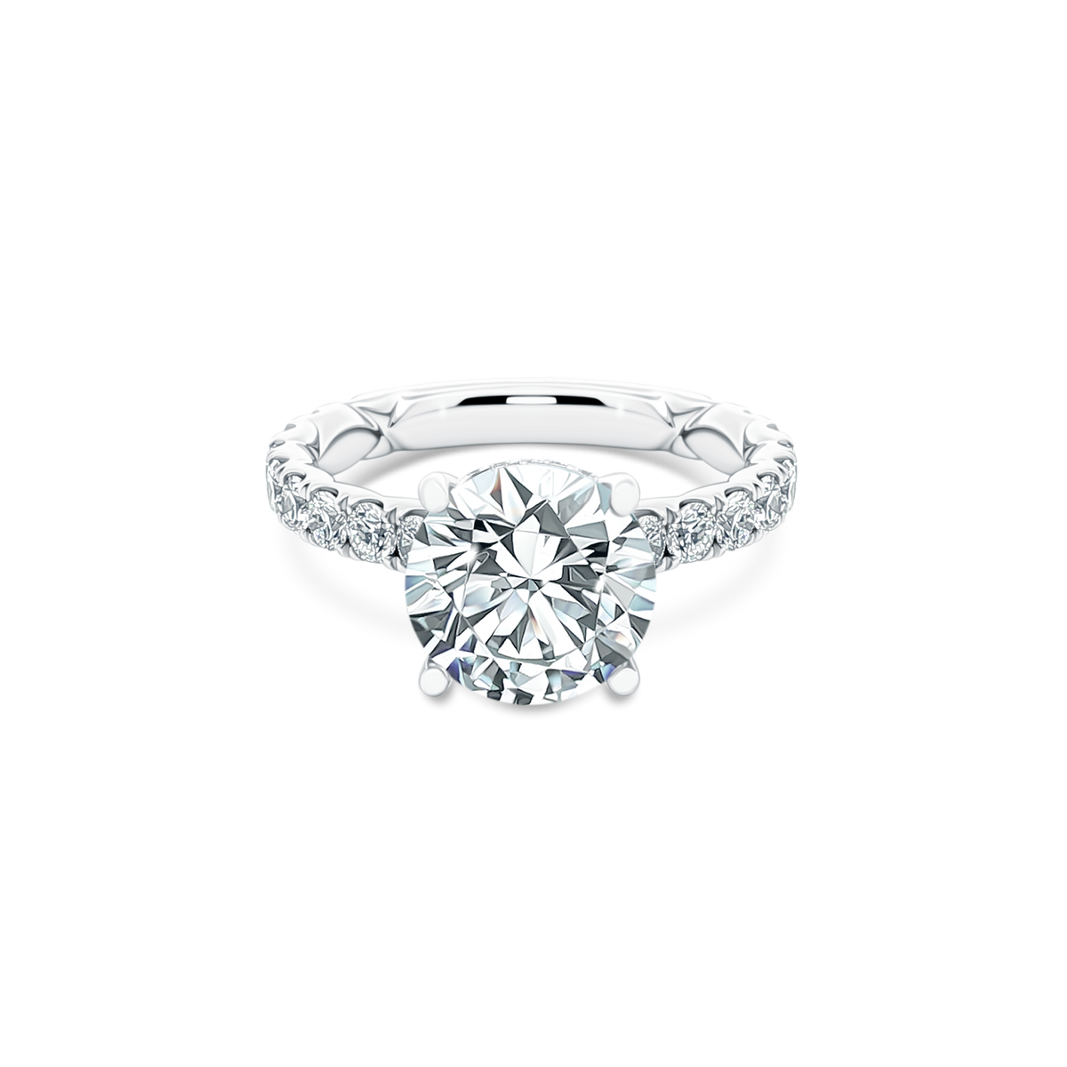 A. Jaffe Round Diamond Engagement Ring — photo 1 of 3