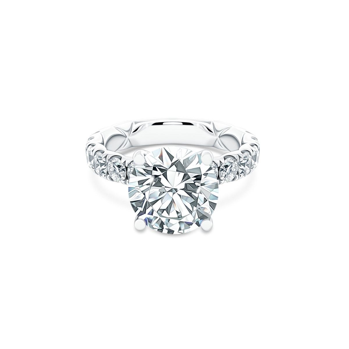 A. Jaffe Round Diamond Engagement Ring — photo 1 of 3
