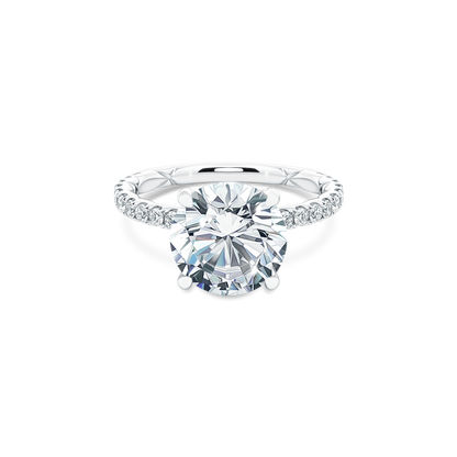 A. Jaffe Round Diamond Pave Engagement Ring — photo 1 of 3