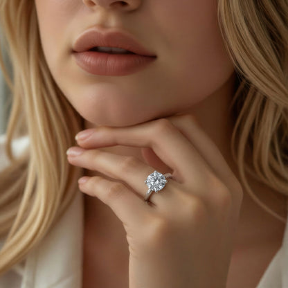 A. Jaffe Round Solitaire Diamond Engagement Ring — photo 2 of 3