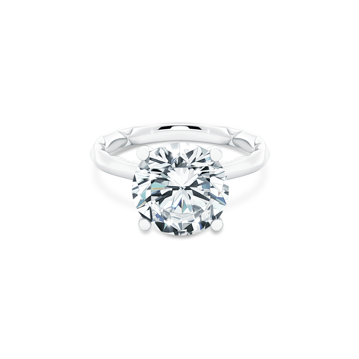 A. Jaffe Round Solitaire Diamond Engagement Ring — photo 1 of 3