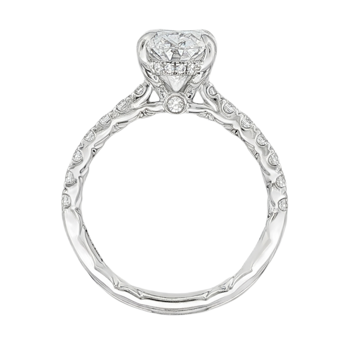 A. Jaffe Oval Diamond Engagement Ring — photo 3 of 3