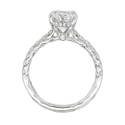 A. Jaffe Oval Diamond Engagement Ring — photo 3 of 3