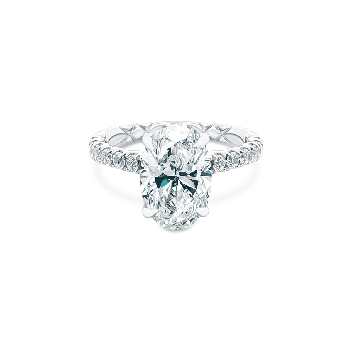 A. Jaffe Oval Diamond Engagement Ring — photo 1 of 3