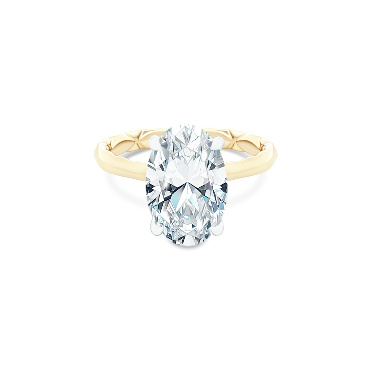A. Jaffe Oval Solitaire Diamond Engagement Ring — photo 1 of 3