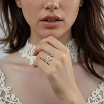 A. Jaffe Oval Solitaire Diamond Engagement Ring — photo 2 of 3