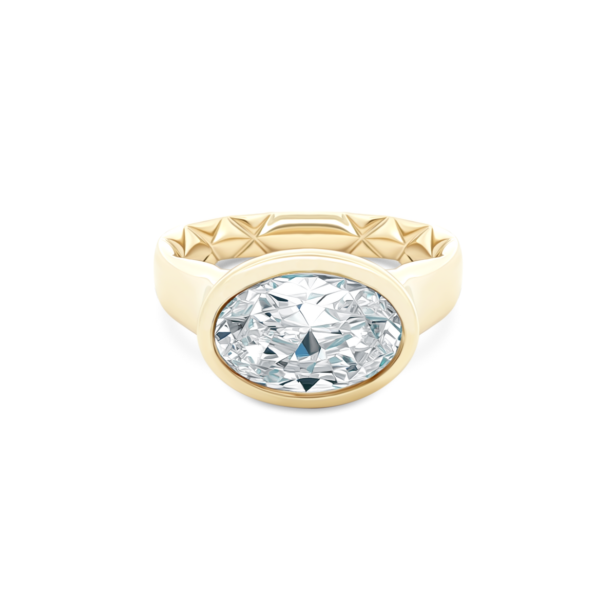 A. Jaffe Oval Solitaire Diamond Engagement Ring — photo 1 of 3
