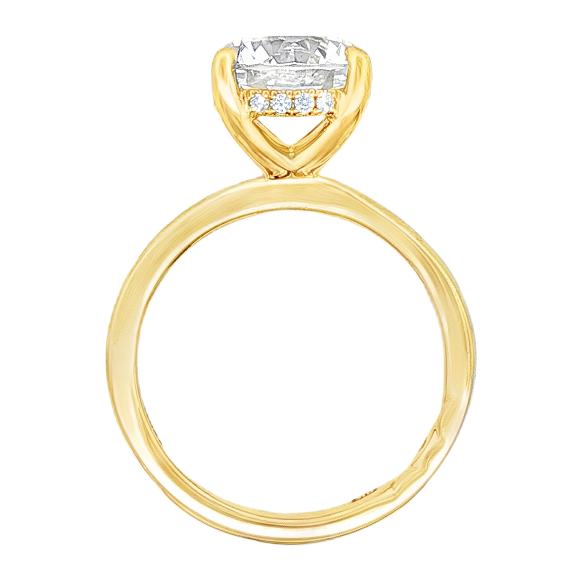 A. Jaffe Round Solitaire Diamond Engagement Ring — photo 3 of 3