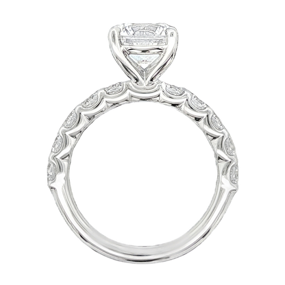 A. Jaffe Round Diamond Shared Prong Engagement Ring — photo 3 of 3